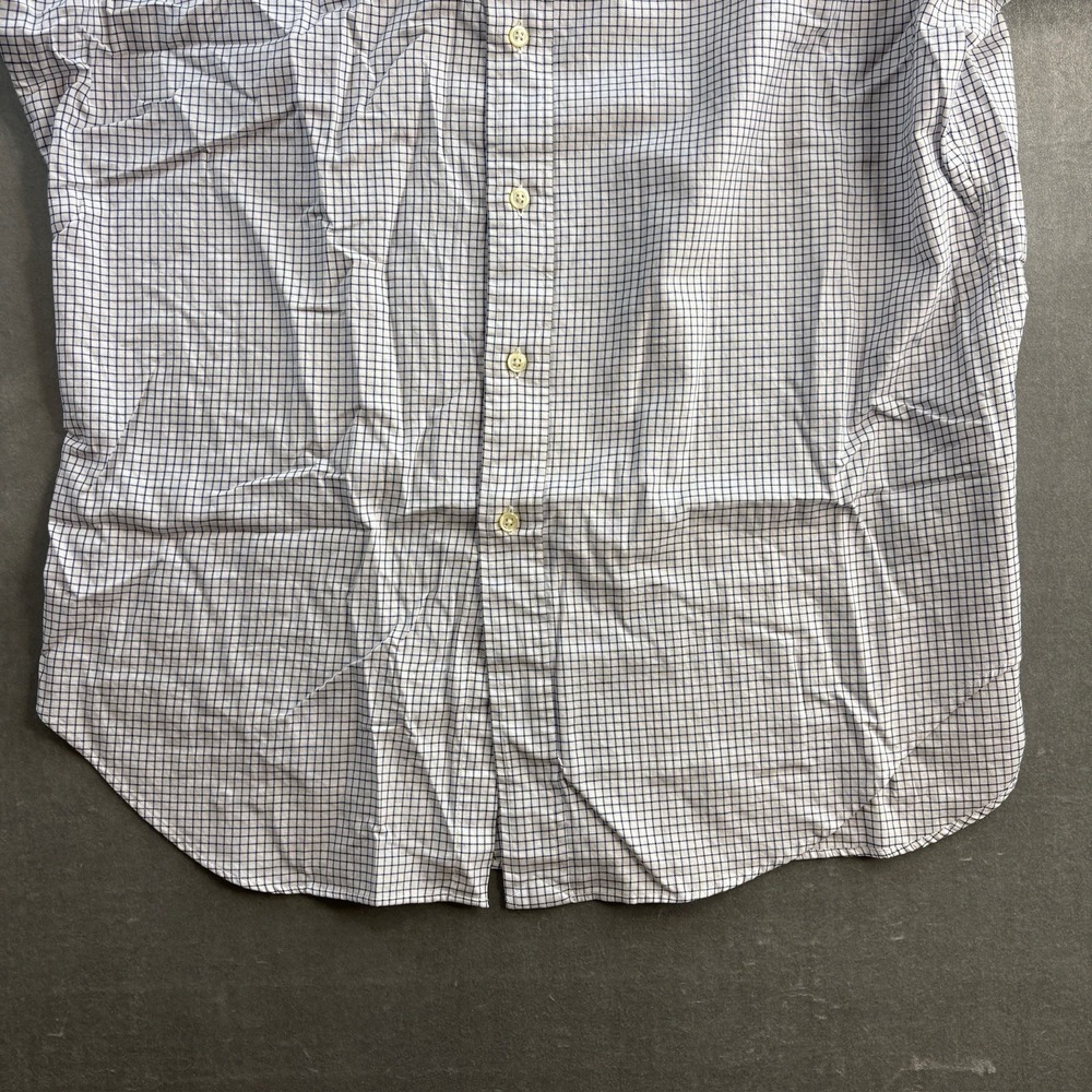 Polo Ralph Lauren Philip Button Up Shirt Men's 16.5 34/35 Blue White Check - Picture 4 of 13